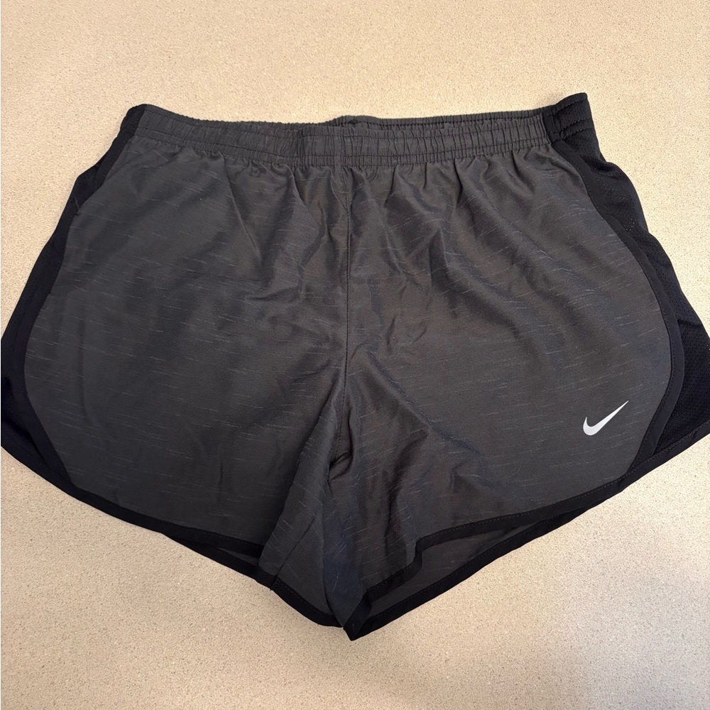 Nike Grey and Black Athletic Shorts